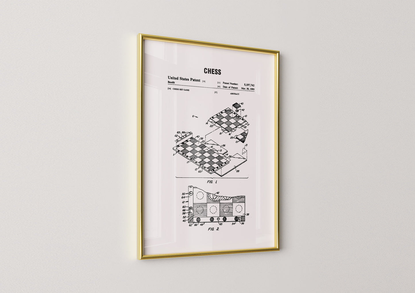 Chess Patent Poster