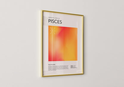 Pisces Aesthetic Poster