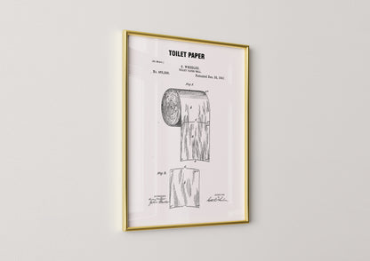 Toilet Paper Bathroom Poster