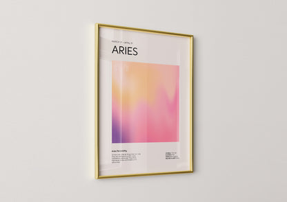 Aries Aesthetic Poster