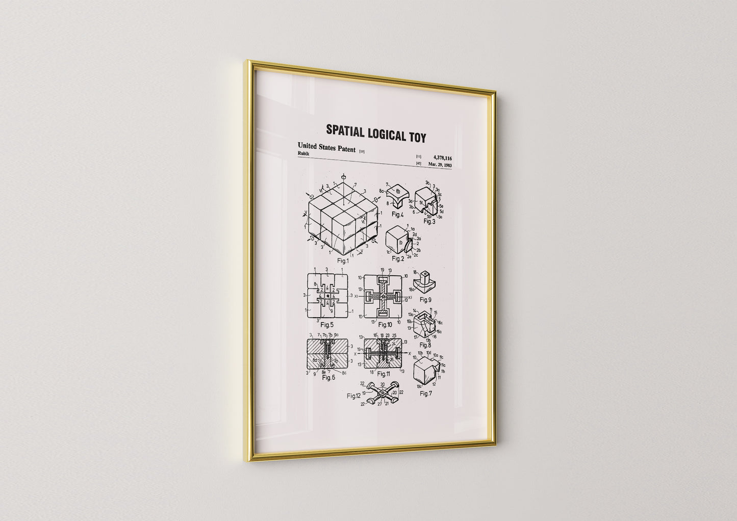 Spatial Logical Toy Patent Poster