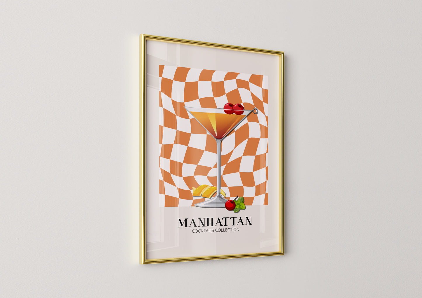 Kitchen -Manhattan- Cocktail Poster