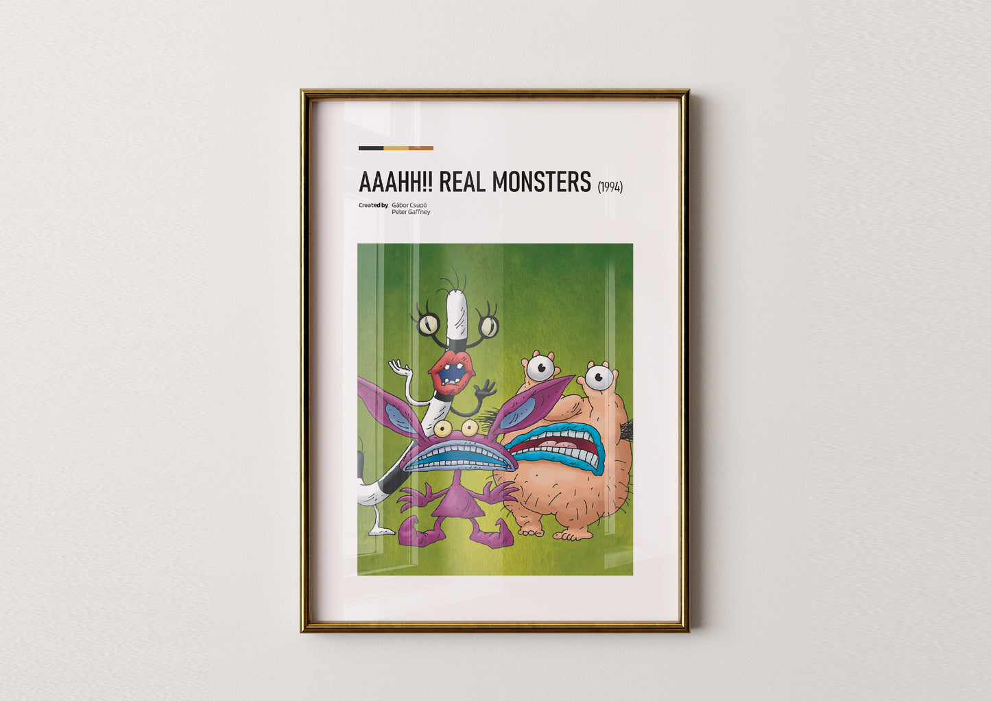 Aah! Real Monsters Cartoon Poster