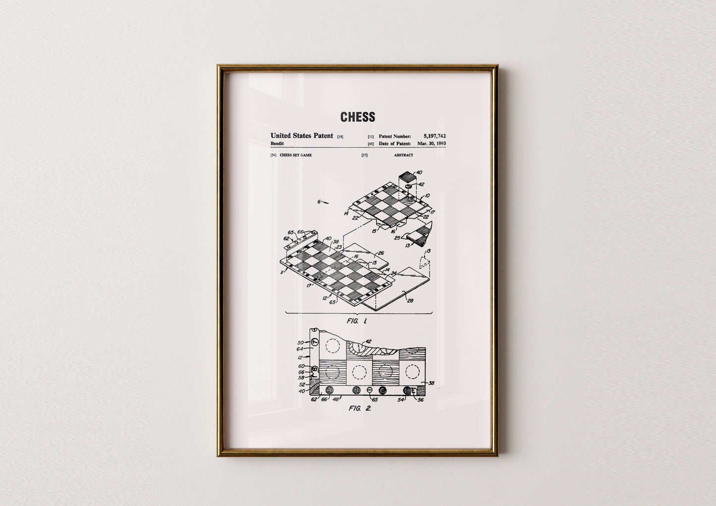 Chess Patent Poster