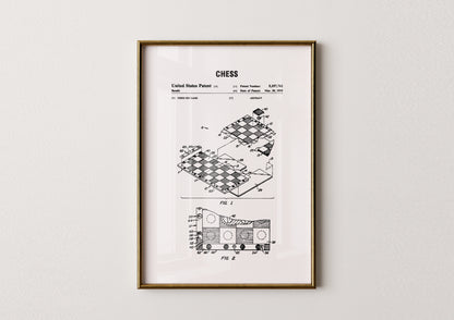 Chess Patent Poster