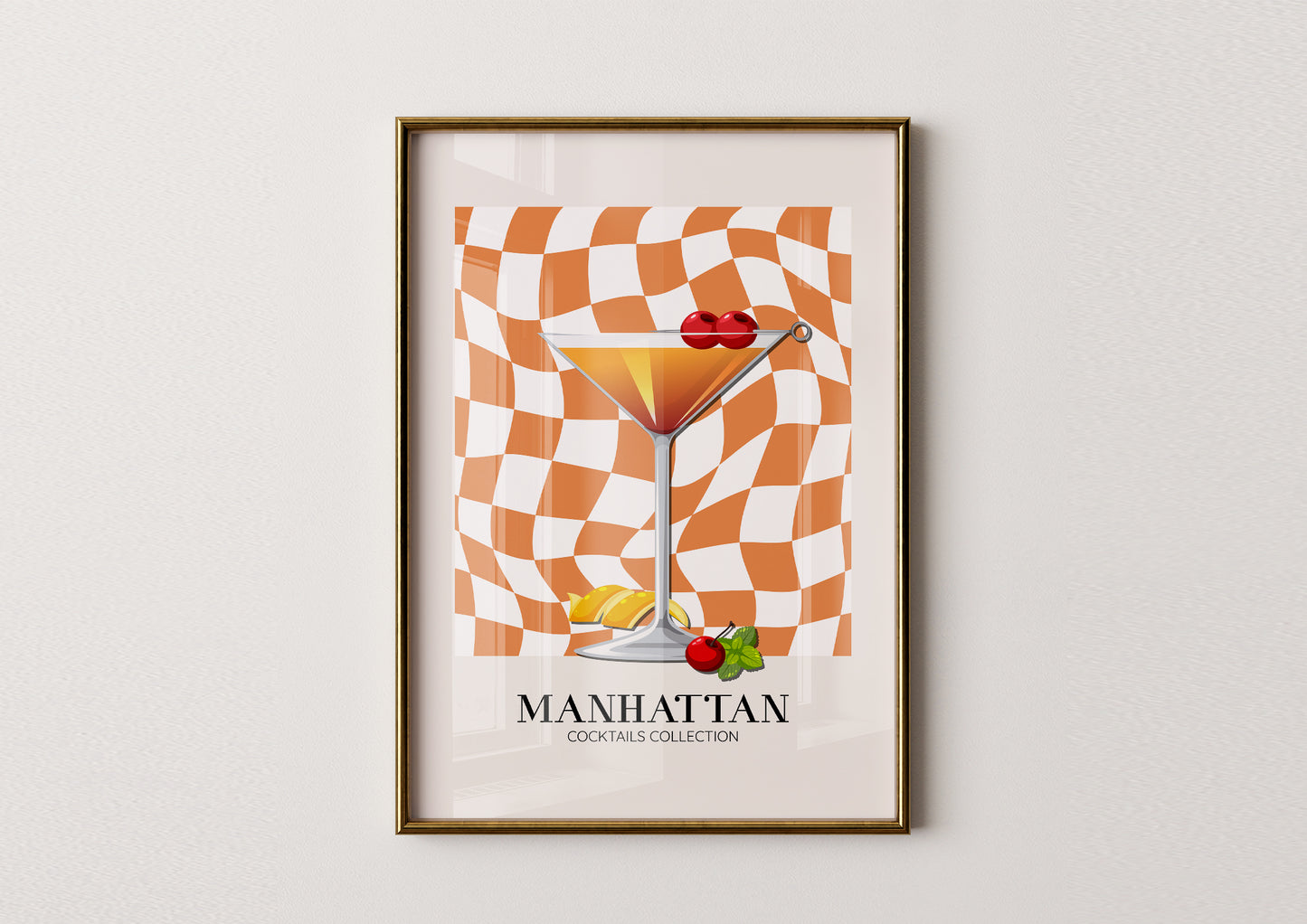 Kitchen -Manhattan- Cocktail Poster