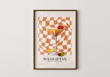 Kitchen -Manhattan- Cocktail Poster