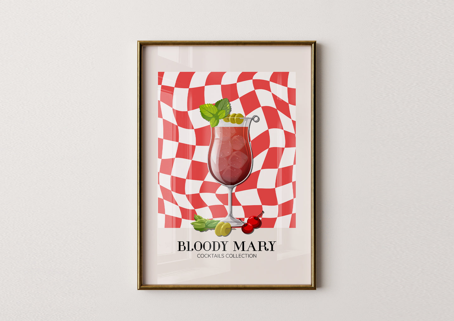 Kitchen -Bloody Mary- Cocktail Poster