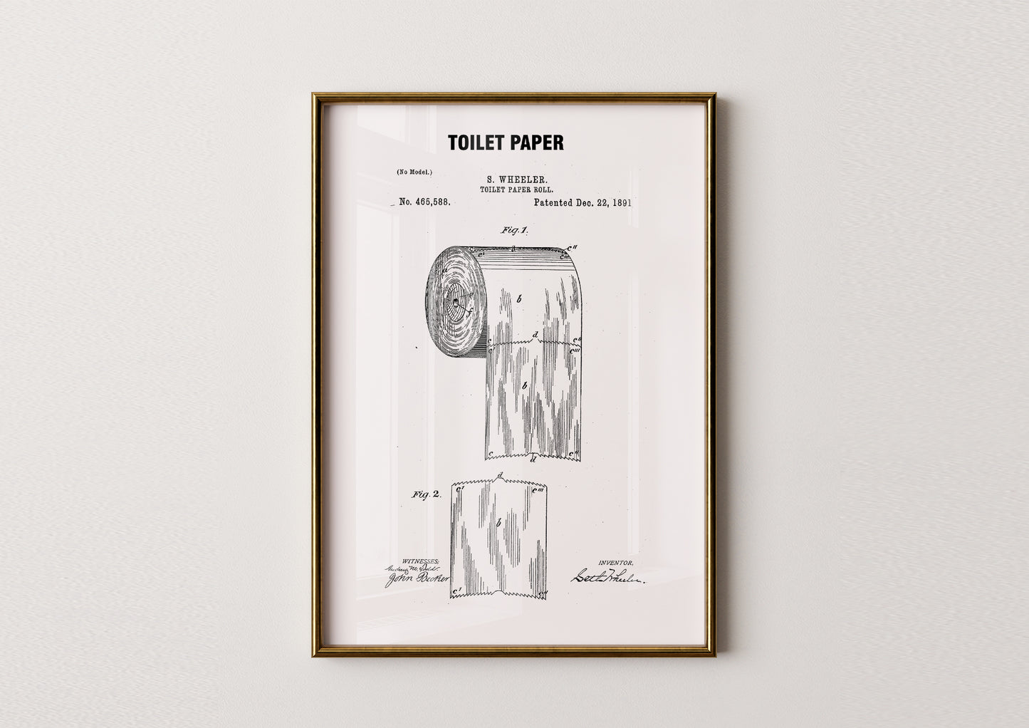 Toilet Paper Bathroom Poster