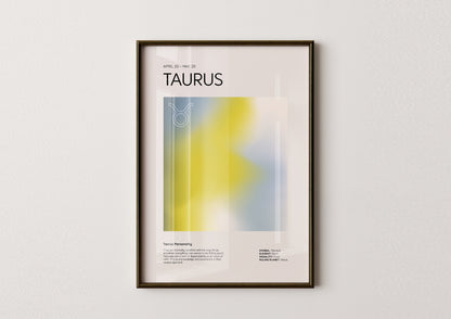 Taurus Aesthetic Poster