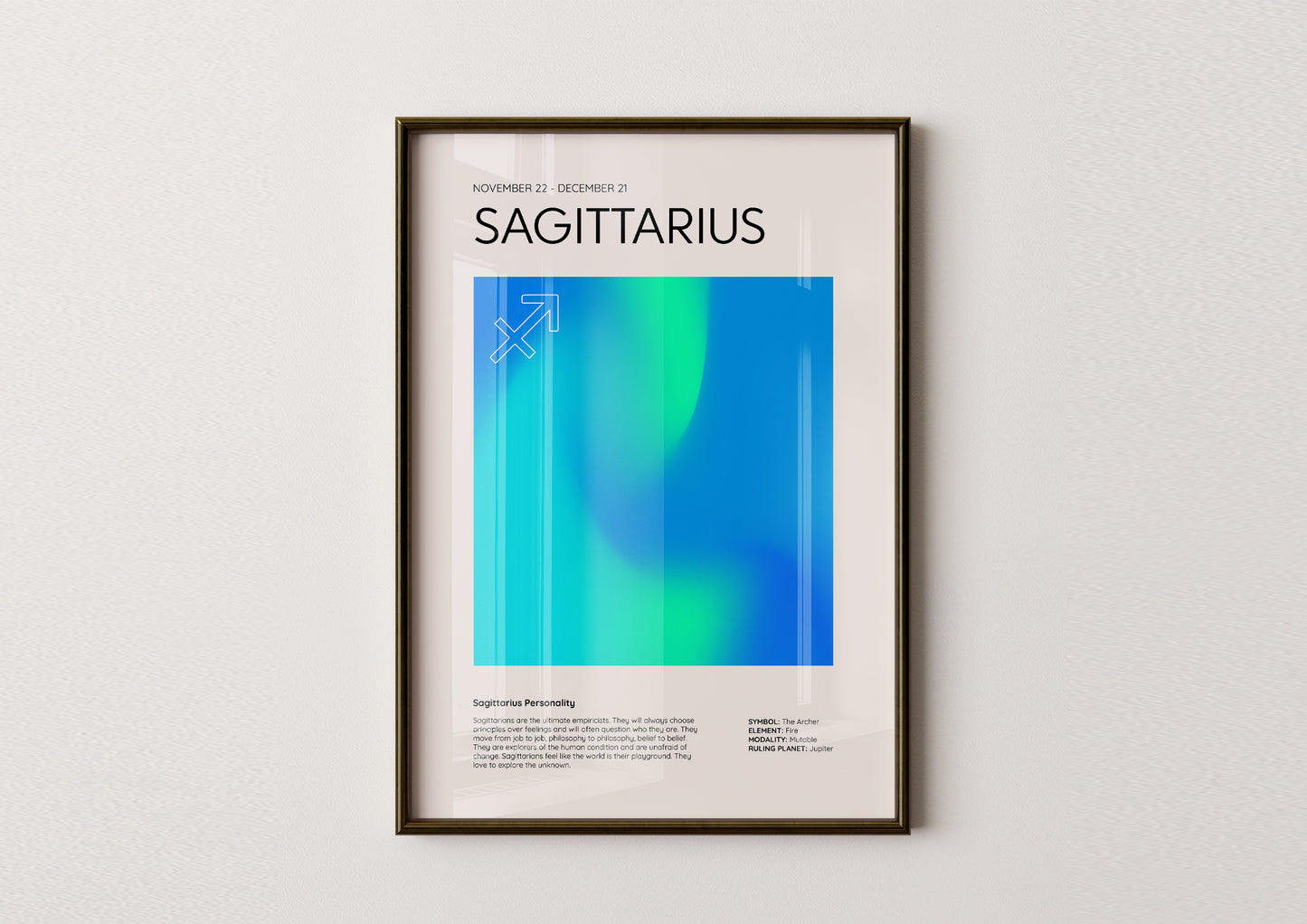 Sagittarius Aesthetic Poster