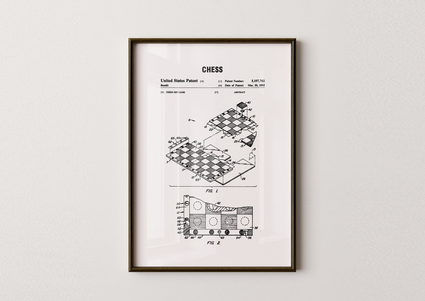 Chess Patent Poster