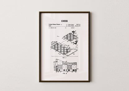 Chess Patent Poster