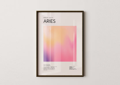 Aries Aesthetic Poster