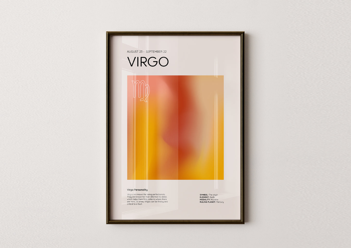 Virgo Aesthetic Poster