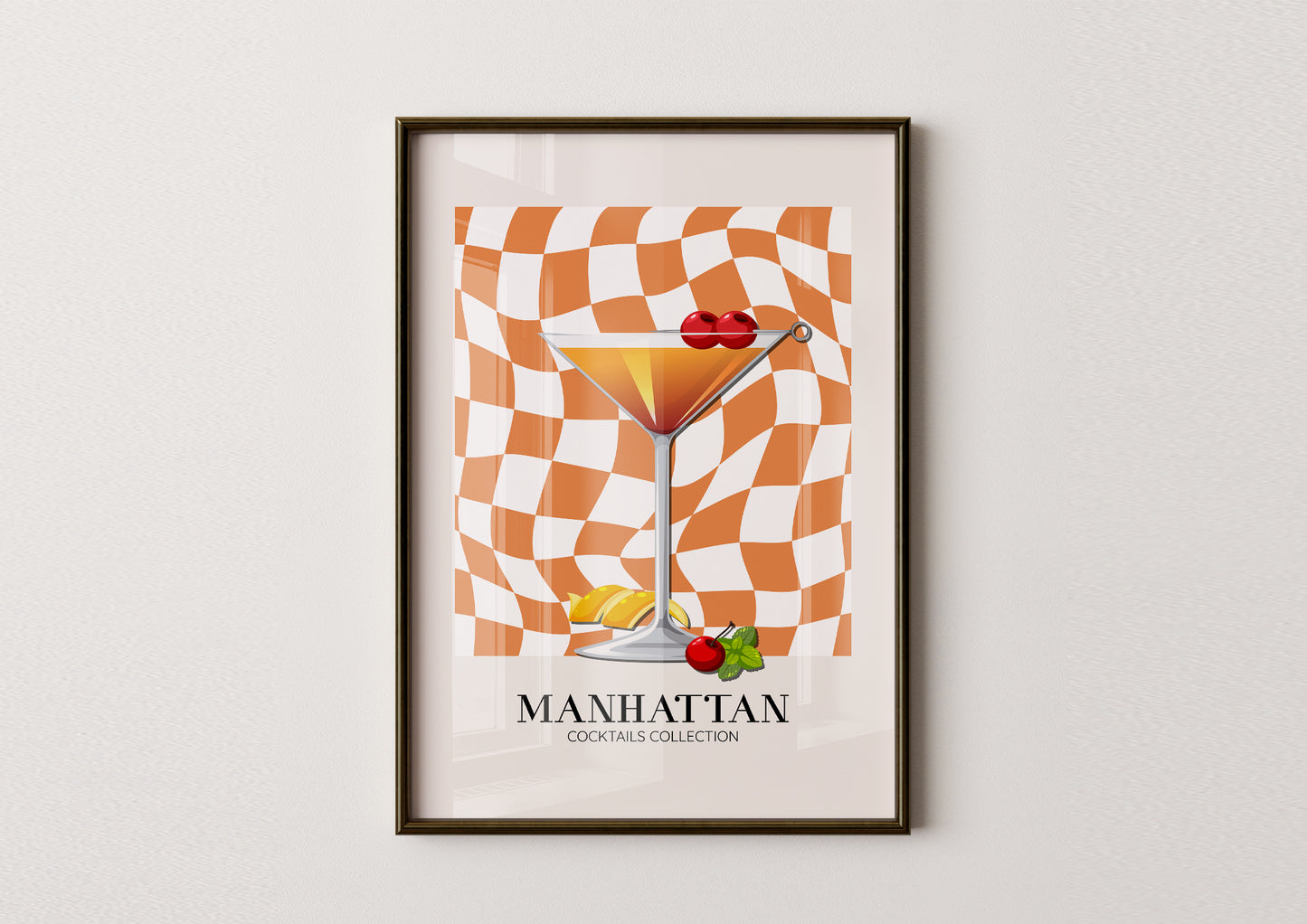 Kitchen -Manhattan- Cocktail Poster