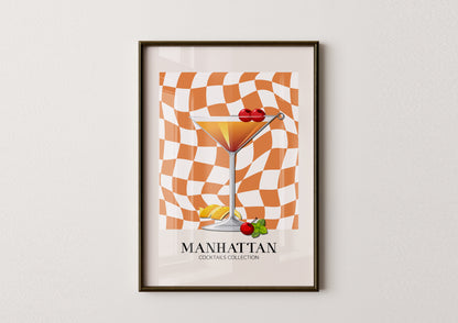 Kitchen -Manhattan- Cocktail Poster