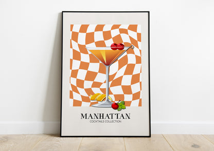 Kitchen -Manhattan- Cocktail Poster