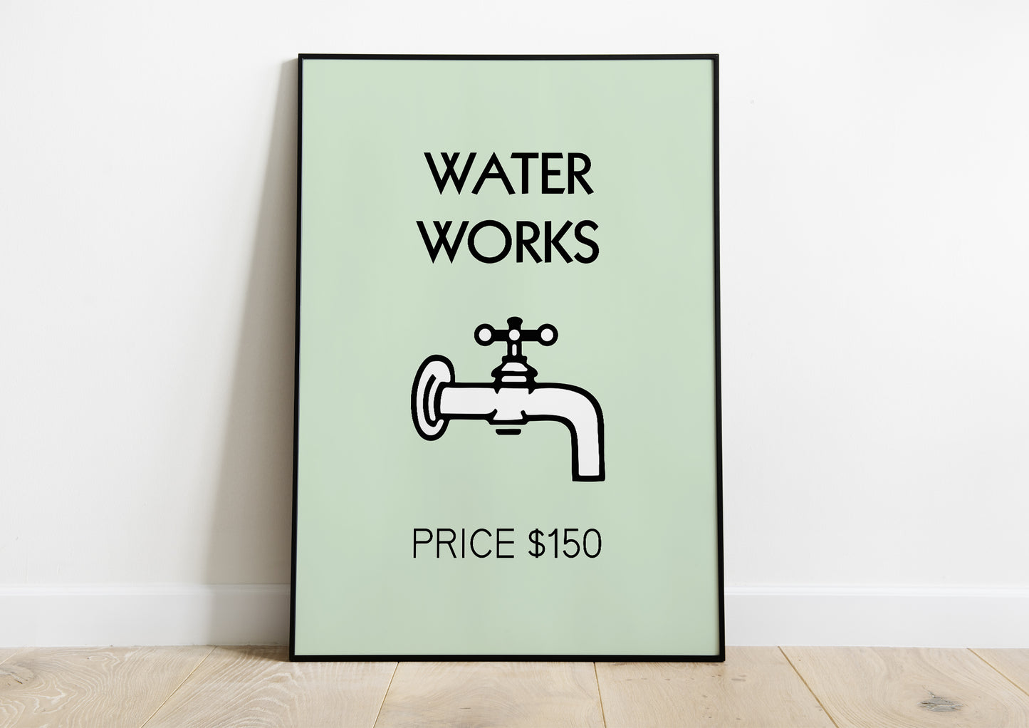 Bathroom Monopoly Water Works Poster