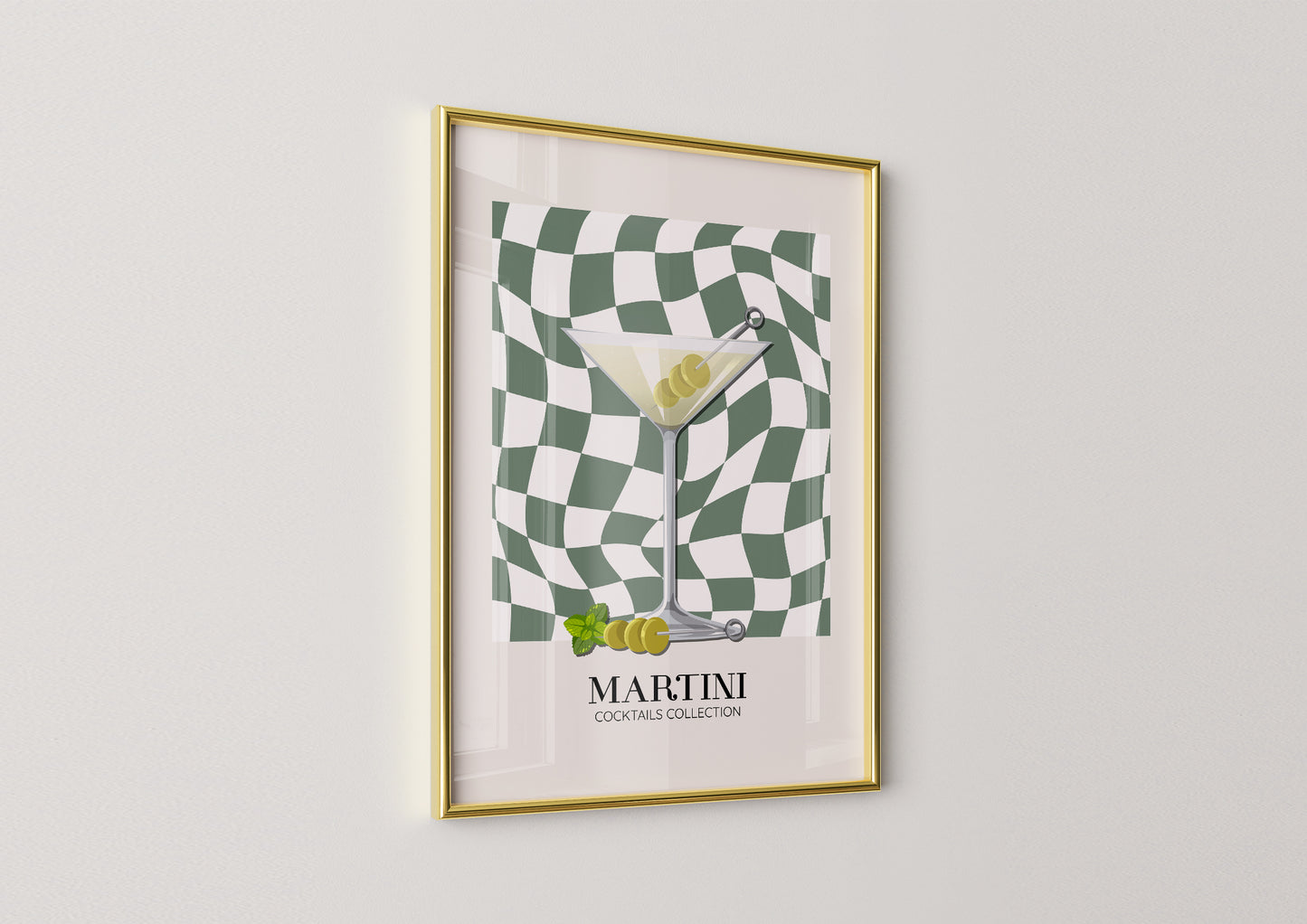 Kitchen -Martini- Cocktail Poster