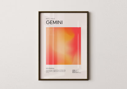 Gemini Aesthetic Poster