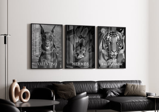 Luxury-Inspired Poster Set of 3