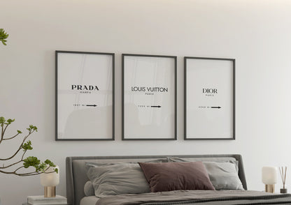 Luxury-Inspired Poster Set of 3