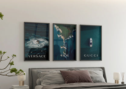 Luxury-Inspired Poster Set of 3