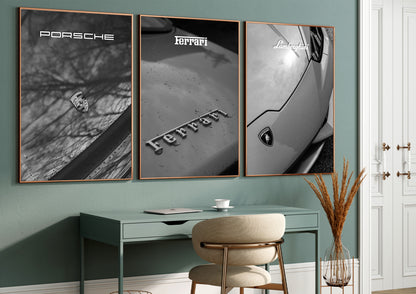 Luxury Car Poster Set of 3