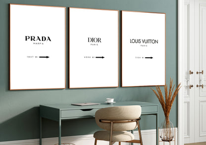 Luxury-Inspired Poster Set of 3