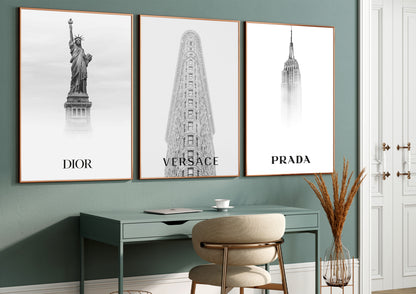 Luxury-Inspired Poster Set of 3