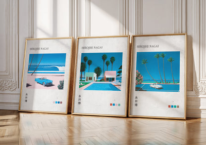 Hiroshi Nagai Poster Set of 3