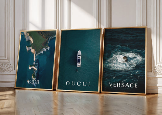 Luxury-Inspired Poster Set of 3