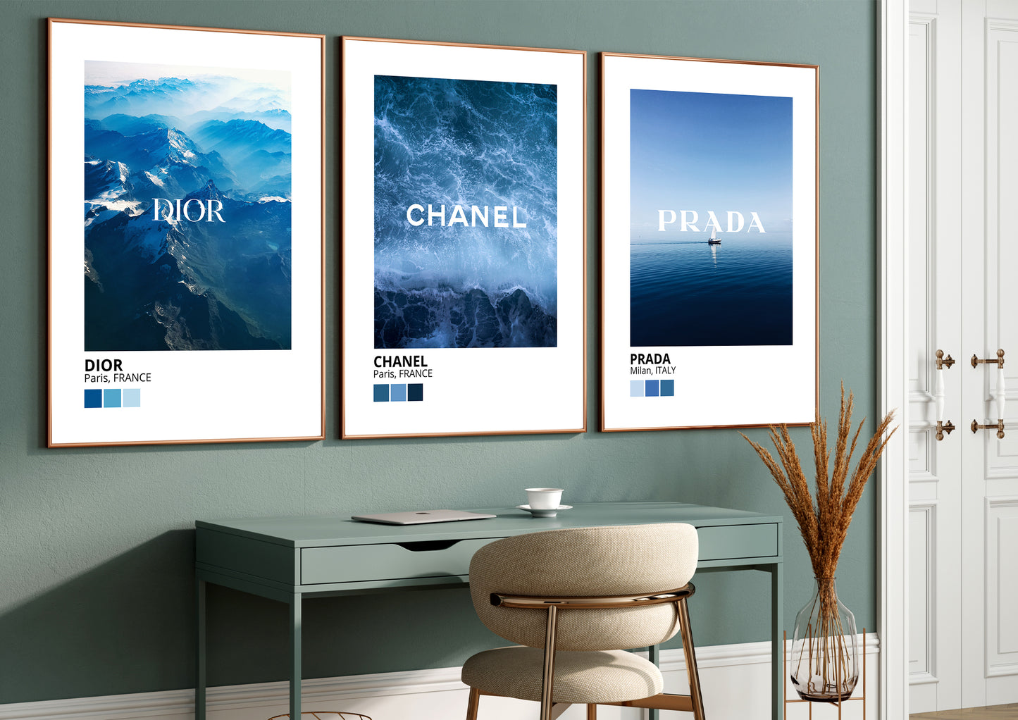 Luxury-Inspired Poster Set of 3