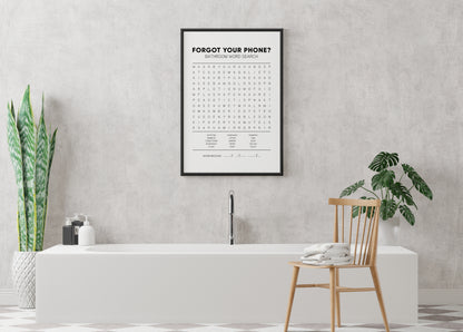 Bathroom Puzzle Poster