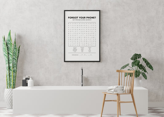 Bathroom Puzzle Poster