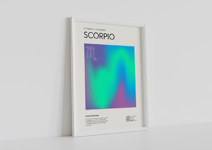 Scorpio Aesthetic Poster