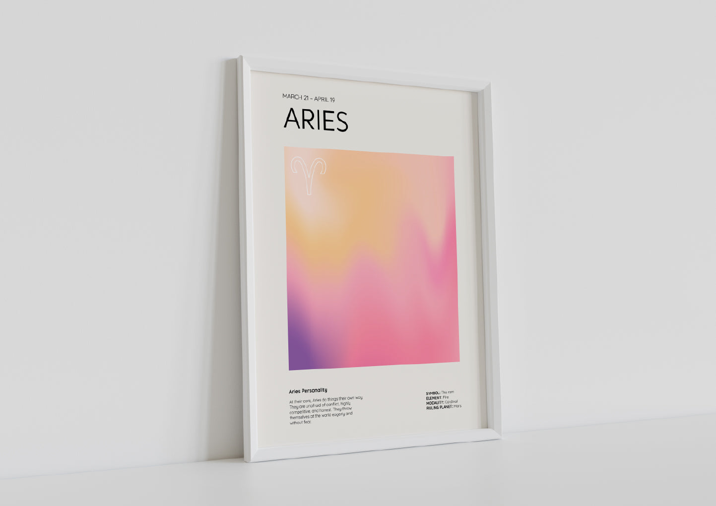 Aries Aesthetic Poster