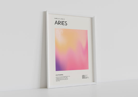 Aries Aesthetic Poster