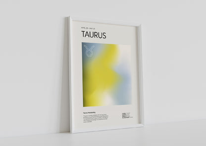 Taurus Aesthetic Poster