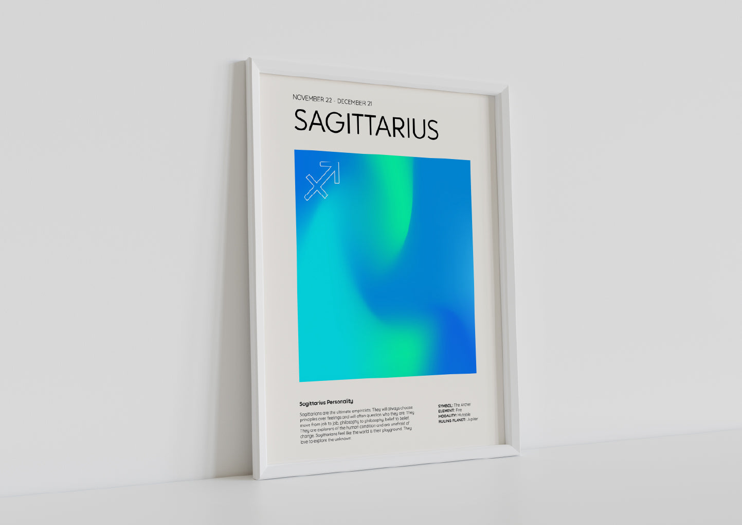 Sagittarius Aesthetic Poster