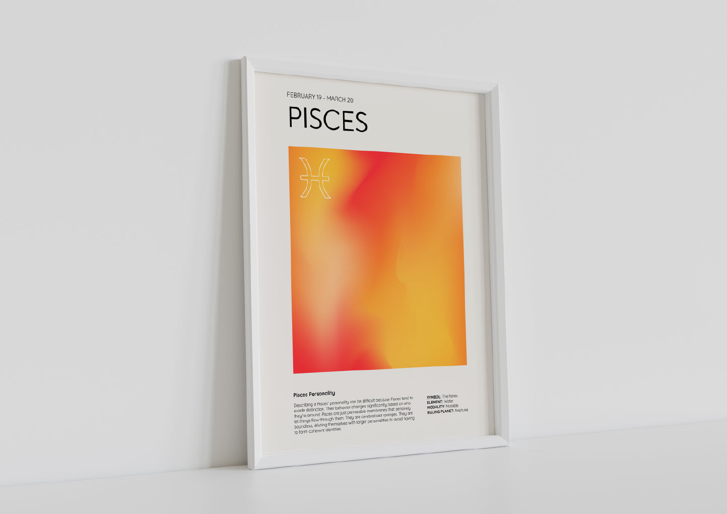 Pisces Aesthetic Poster