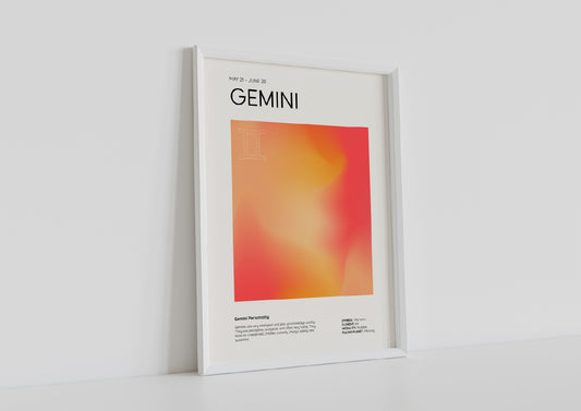 Gemini Aesthetic Poster