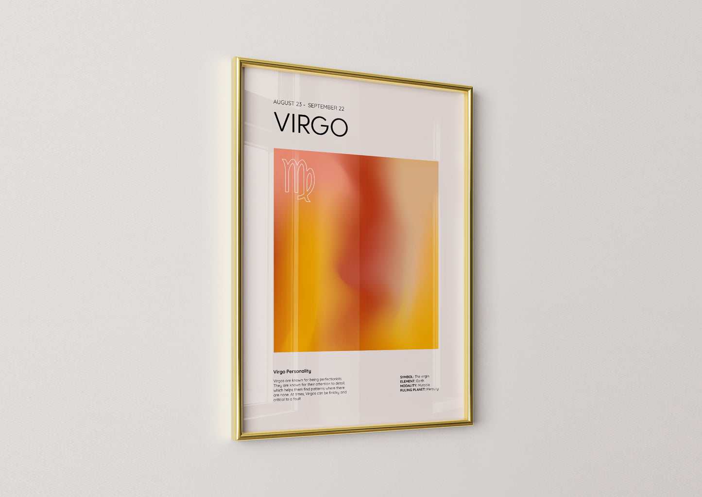 Virgo Aesthetic Poster