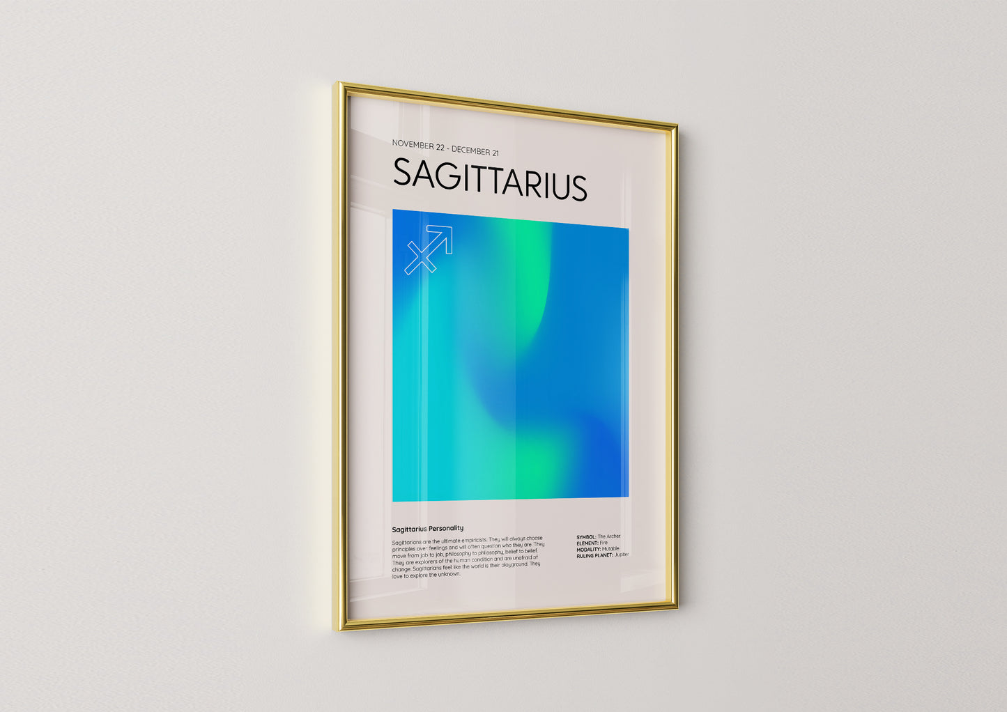 Sagittarius Aesthetic Poster