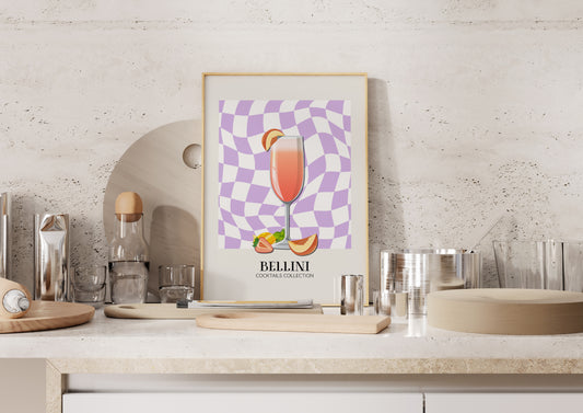 Kitchen -Bellini- Cocktail Poster