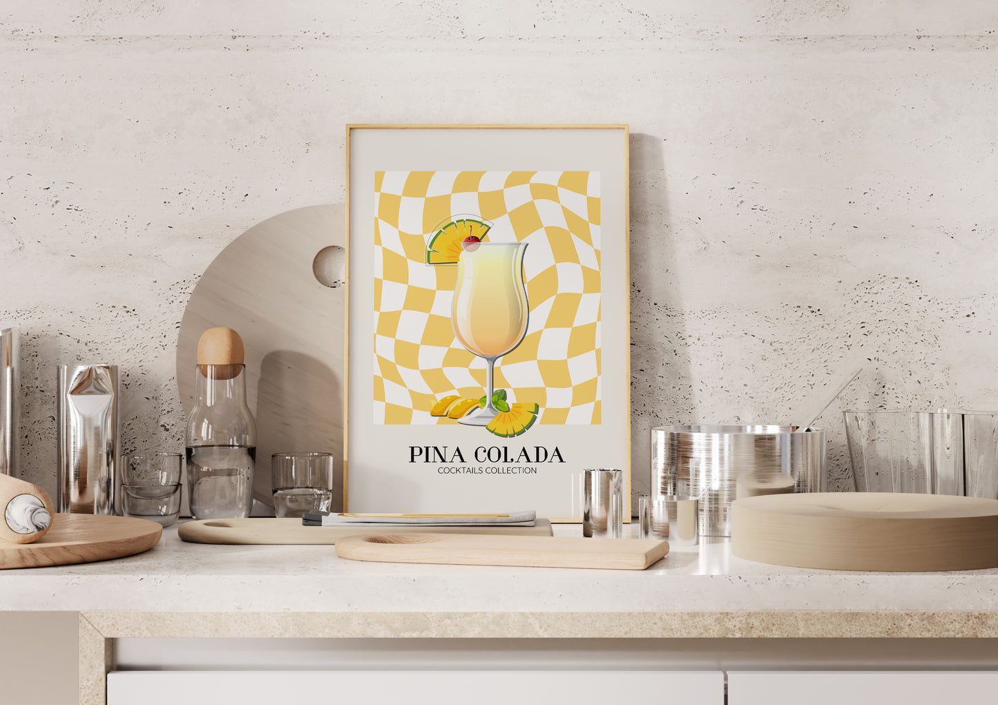 Kitchen -Pina Colada- Cocktail Poster