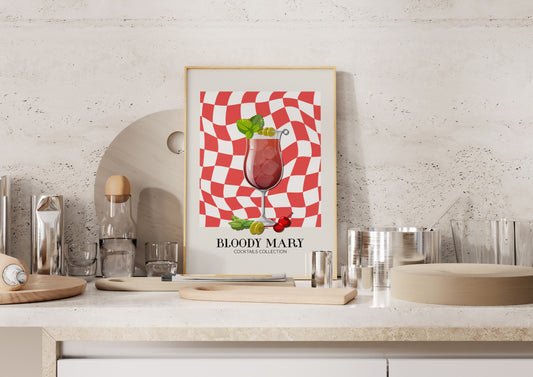 Kitchen -Bloody Mary- Cocktail Poster