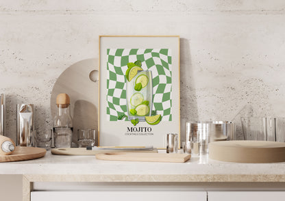 Kitchen -Mojito- Cocktail Poster