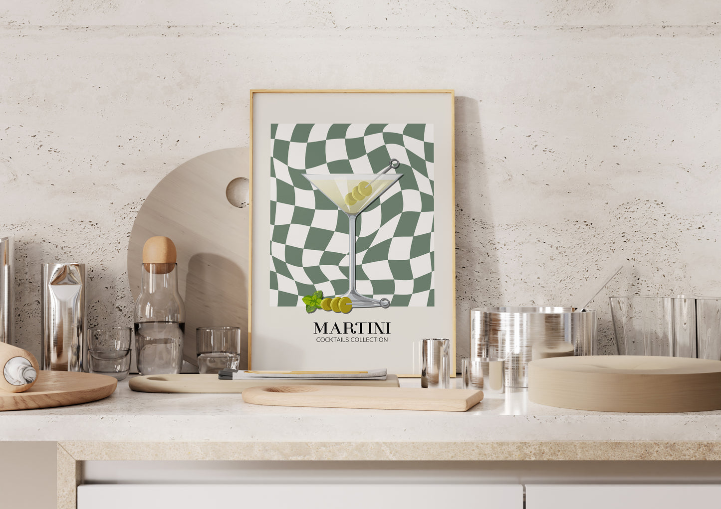 Kitchen -Martini- Cocktail Poster